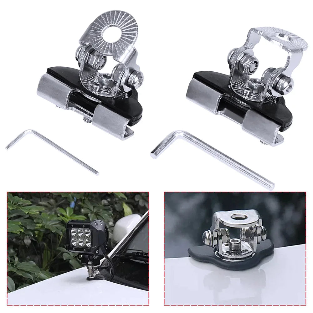 LED Light Bar Hood Mount Brackets (2PCS)